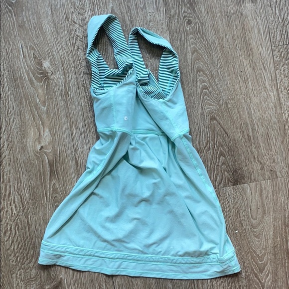 Tame Me Tank Teal Striped breathable workout - Picture 10 of 11